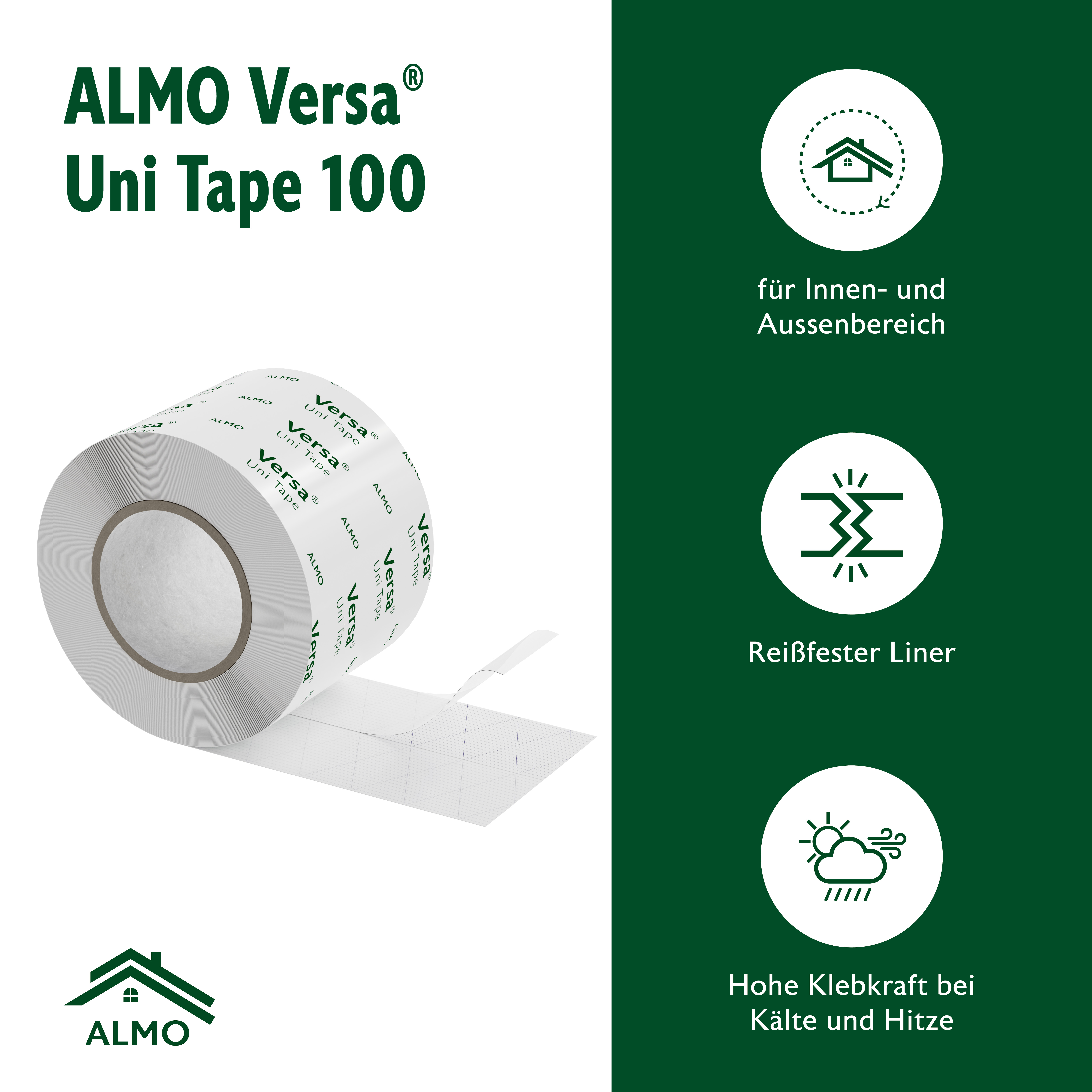 ALMO Klebeband Versa®  Uni Tape 100 50/50 